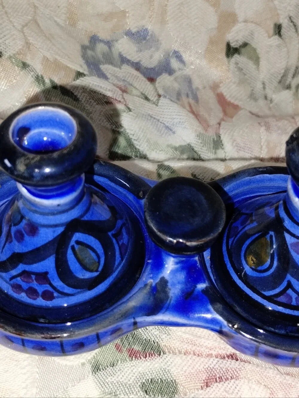 Moroccan  Ceramic Salt, Pepper , Spice Holder -